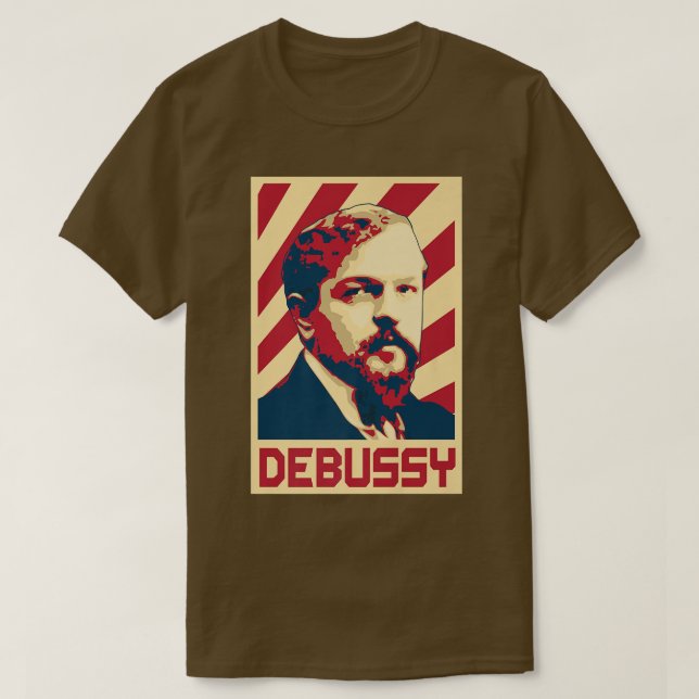 Camiseta Claude Debussy Classical Music Composer Retro289 (Diseño del anverso)