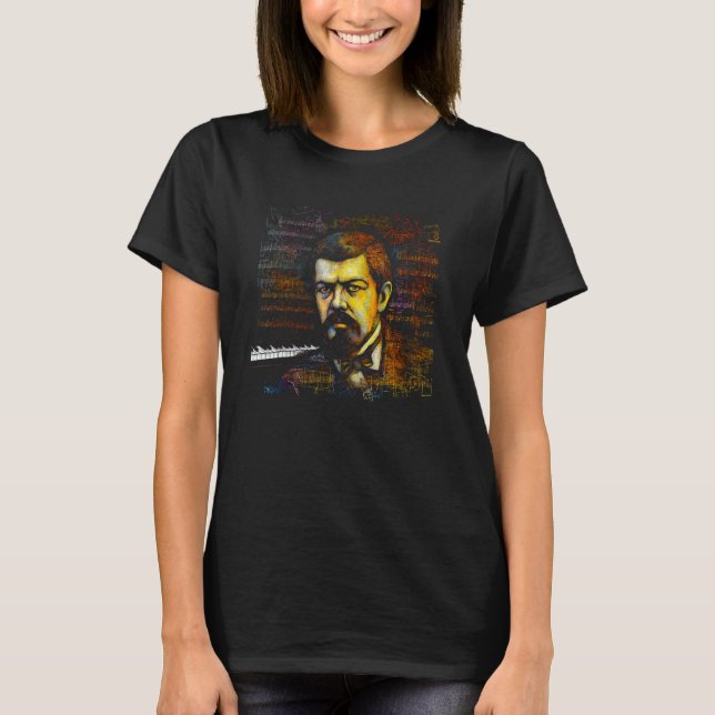 Camiseta Claude Debussy Music Composer Piano 1 (Anverso)