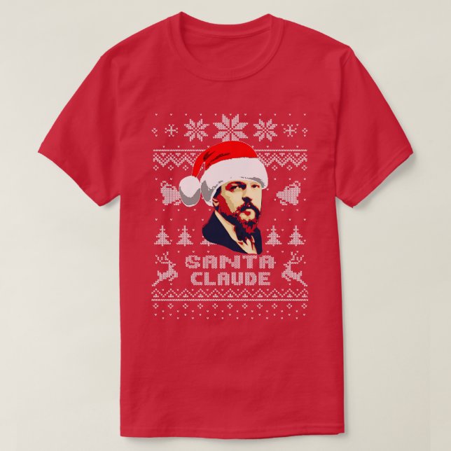 Camiseta Claude Debussy Santa Claude (Diseño del anverso)