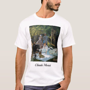 Camiseta Claude Monet - Almuerzo en el césped, panel derech