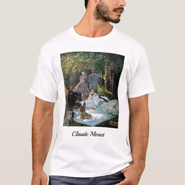 Camiseta Claude Monet - Almuerzo en la hierba, panel derech (Anverso)