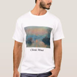 Camiseta Claude Monet - Atardecer en el Sena en Lavacourt<br><div class="desc">Atardecer en el Sena en Lavacourt,  Efecto Invierno / Soleil couchant sur la Seine a Lavacourt,  effet d'hiver - Claude Monet,  Petróleo en lienzo,  1880</div>