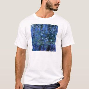Camiseta Claude Monet Blue Water Lilies