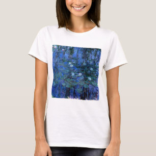 Camiseta Claude Monet Blue Water Lilies