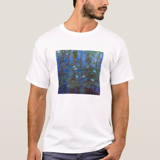 Camiseta Claude Monet - Blue Water Lilies (Anverso)
