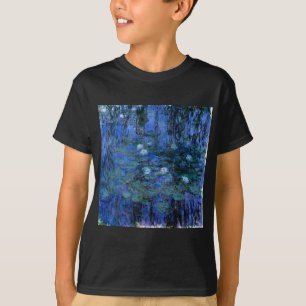 Camiseta Claude Monet Blue Water Lilies