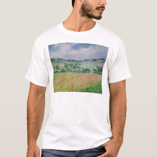 Camiseta Claude Monet el el campo de la amapola cerca de
