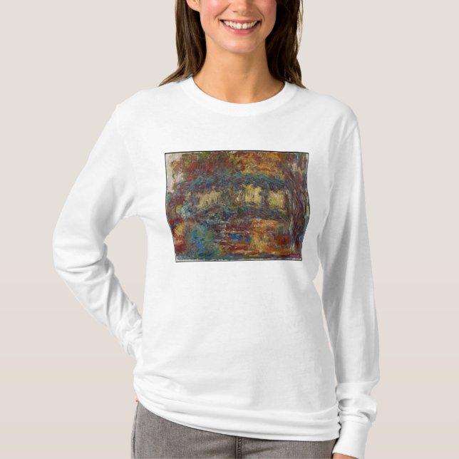 Camiseta Claude Monet el | el puente japonés (Anverso)