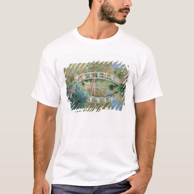 Camiseta Claude Monet el | el puente japonés, Giverny (Anverso)