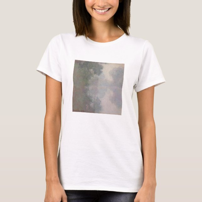 Camiseta Claude Monet el | el Sena en Giverny, nieblas de (Anverso)