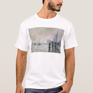 Camiseta Claude Monet el   el Thames debajo de Westminster