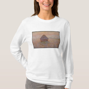 Camiseta Claude Monet el Grainstack, Sun en la niebla