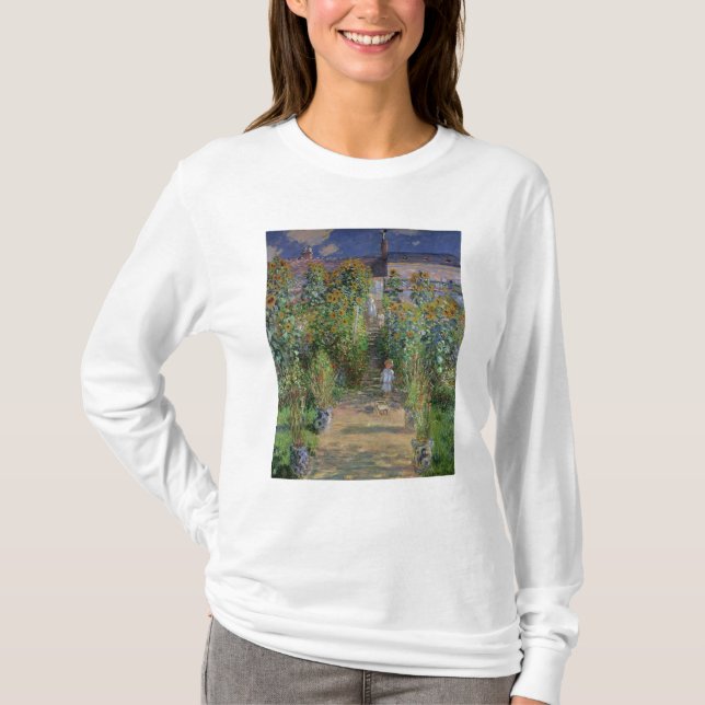 Camiseta Claude Monet | El jardín del artista en Vetheuil (Anverso)