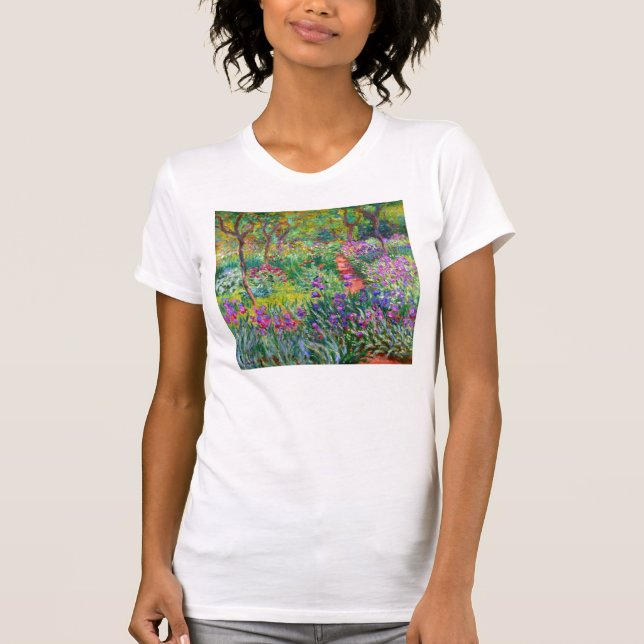 Camiseta Claude Monet: El jardín del iris en Giverny (Anverso)