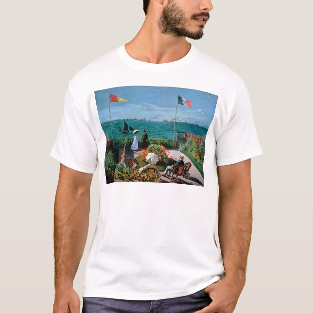 Camiseta Claude Monet el | la terraza en Sainte-Adresse, (Anverso)