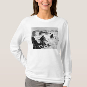 Camiseta Claude Monet el   las rocas del Belle-Ile, 1886