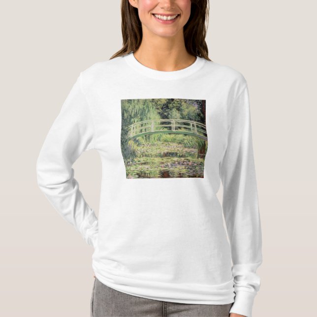 Camiseta Claude Monet el | Nenuphars blanco, 1899 (Anverso)