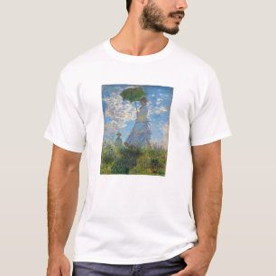 Camiseta Claude Monet - El Paseo, Mujer con Paraguas