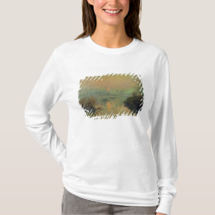 Camiseta Claude Monet el Sun que fija sobre el Sena