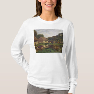 Camiseta Claude Monet el   un corral en Normandía
