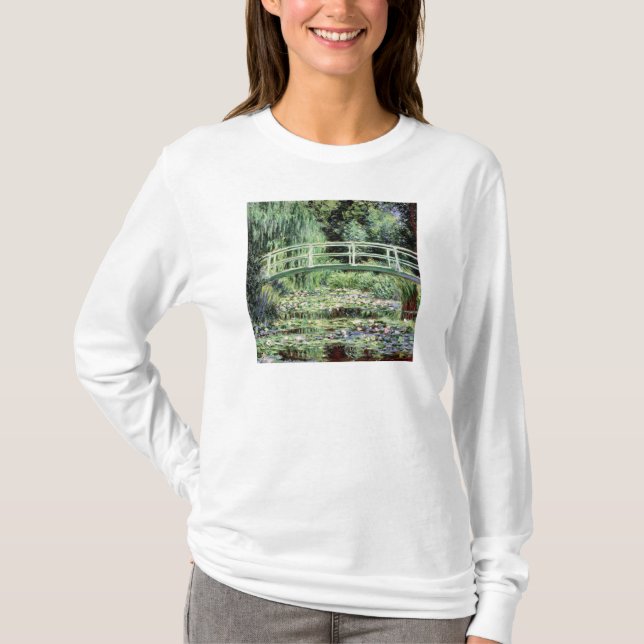 Camiseta Claude Monet el | Waterlilies blanco, 1899 (Anverso)