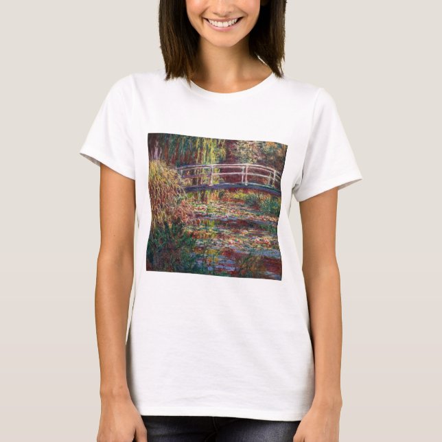 Camiseta Claude Monet - estanque de Lily del Agua, Armonía  (Anverso)