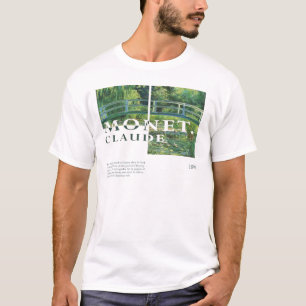 Camiseta Claude Monet - estanque de Lily del Agua, Verde