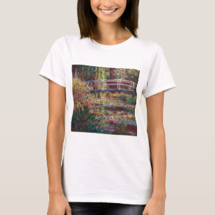 Camiseta Claude Monet - Estanque de nenúfares, Armonía Rosa