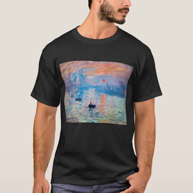 Camiseta Claude Monet - Impresión, amanecer (Anverso)
