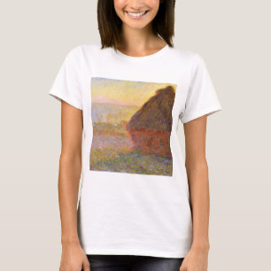 Camiseta Claude Monet Impresionista pintura Graystaks I