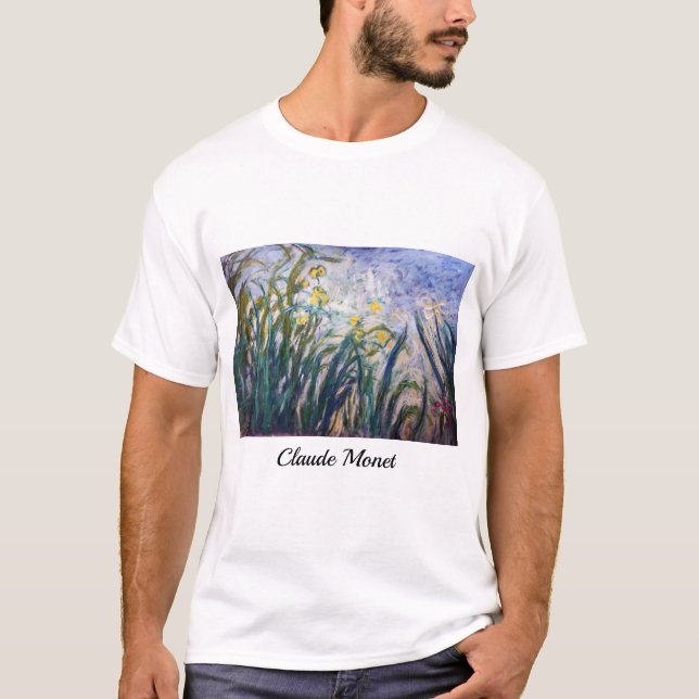 Camiseta Claude Monet - Irlandeses amarillos y morados (Anverso)
