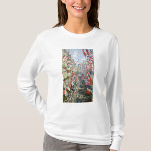 Camiseta Claude Monet  La calle Montorgueil, París