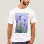 Camiseta Claude Monet - Lilac Irises / Iris Mauves<br><div class="desc">Lilac Irises / Iris Mauves - Claude Monet,  1914-1917</div>