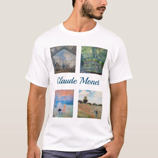 Camiseta Claude Monet Masterpieces Patchwork (Anverso)