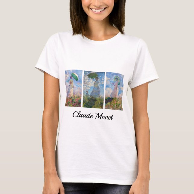 Camiseta Claude Monet - Mujer con asador (Anverso)