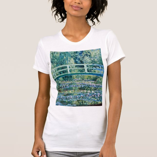 Camiseta Claude Monet - Nieves Y Puente Japonés (Anverso)