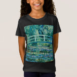 Camiseta Claude Monet - Nieves Y Puente Japonés<br><div class="desc">Claude Monet - Lilies De Agua Y Puente Japonés (1899)</div>