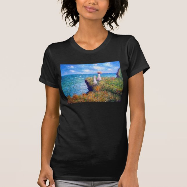 Camiseta Claude Monet: Paseo del acantilado en Pourville (Anverso)