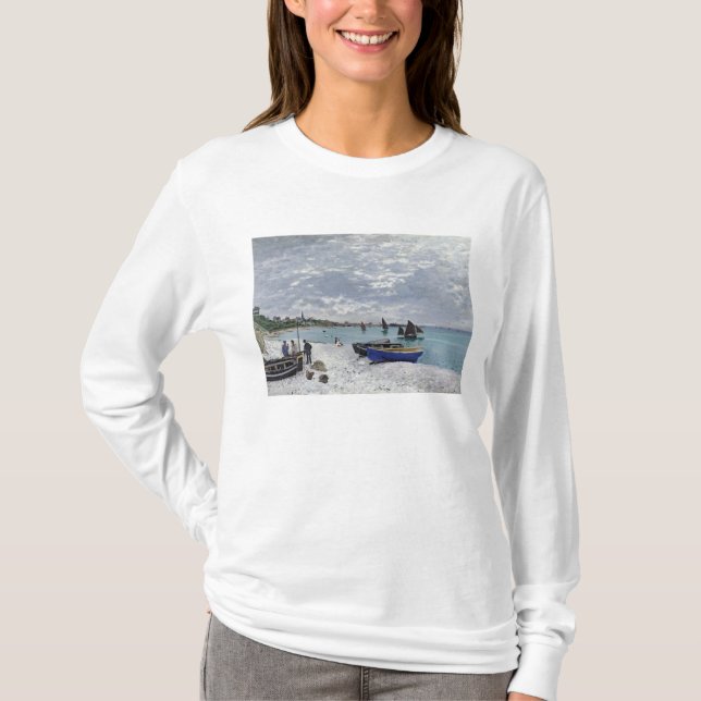 Camiseta Claude Monet | Playa de Sainte-Adresse (Anverso)