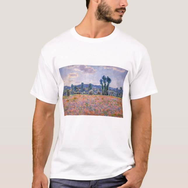 Camiseta Claude Monet - Poppy Field 1890 (Giverny) (Anverso)