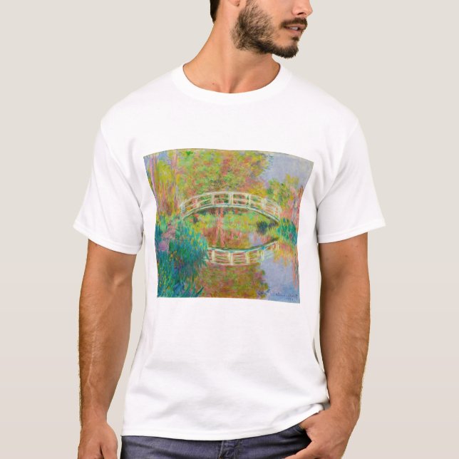 Camiseta Claude Monet - Puente de futbol japonés, Giverny (Anverso)