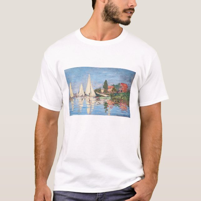 Camiseta Claude Monet - Regattas en Argenteuil (Anverso)