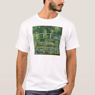 Camiseta Claude Monet Water Lilies y el puente japonés