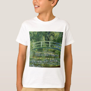 Camiseta Claude Monet Water Lilies y el puente japonés