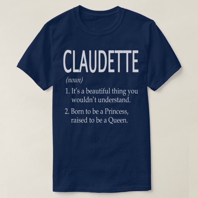 Camiseta Claudette Name Gift 95 (Diseño del anverso)
