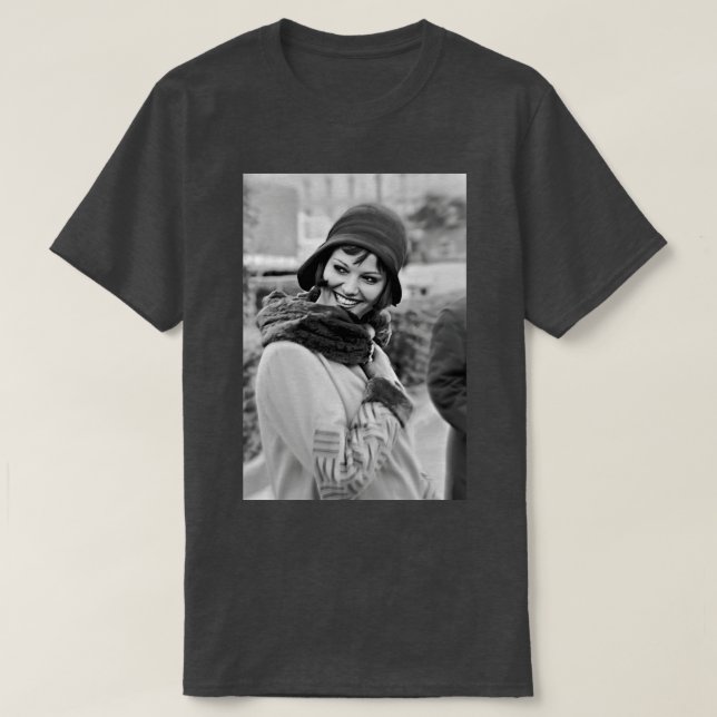 Camiseta Claudia cardinale sonriendo 4 (Diseño del anverso)