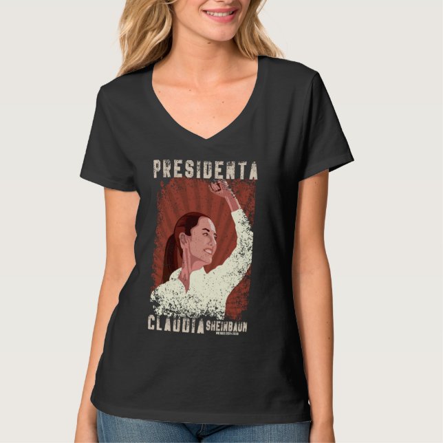 Camiseta Claudia Sheinbaum Presidenta 2024 (Anverso)