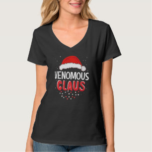 Camiseta Claus de Navidad venenoso traje a juego de Navidad