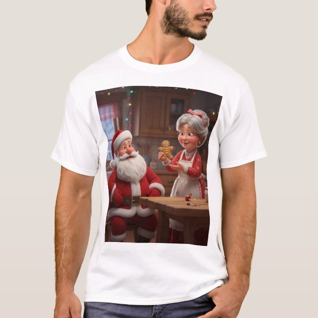 Camiseta Claus Kitchen – Gingerbread Cheer in a Festive Hea (Anverso)