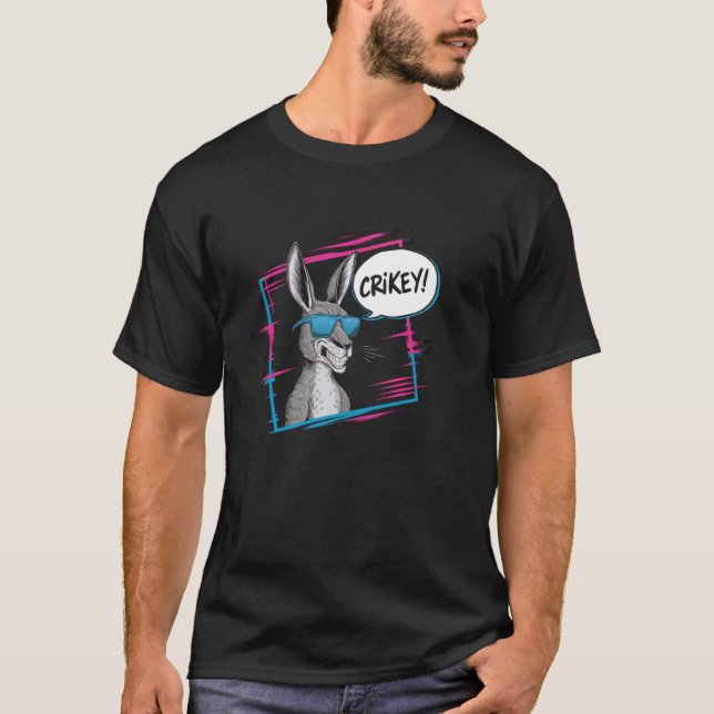 Camiseta Cláusula australiana de jerga crikey Funny jerga a (Anverso)